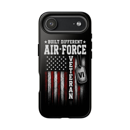 Built Different Air Force Veteran Tough Phone Case