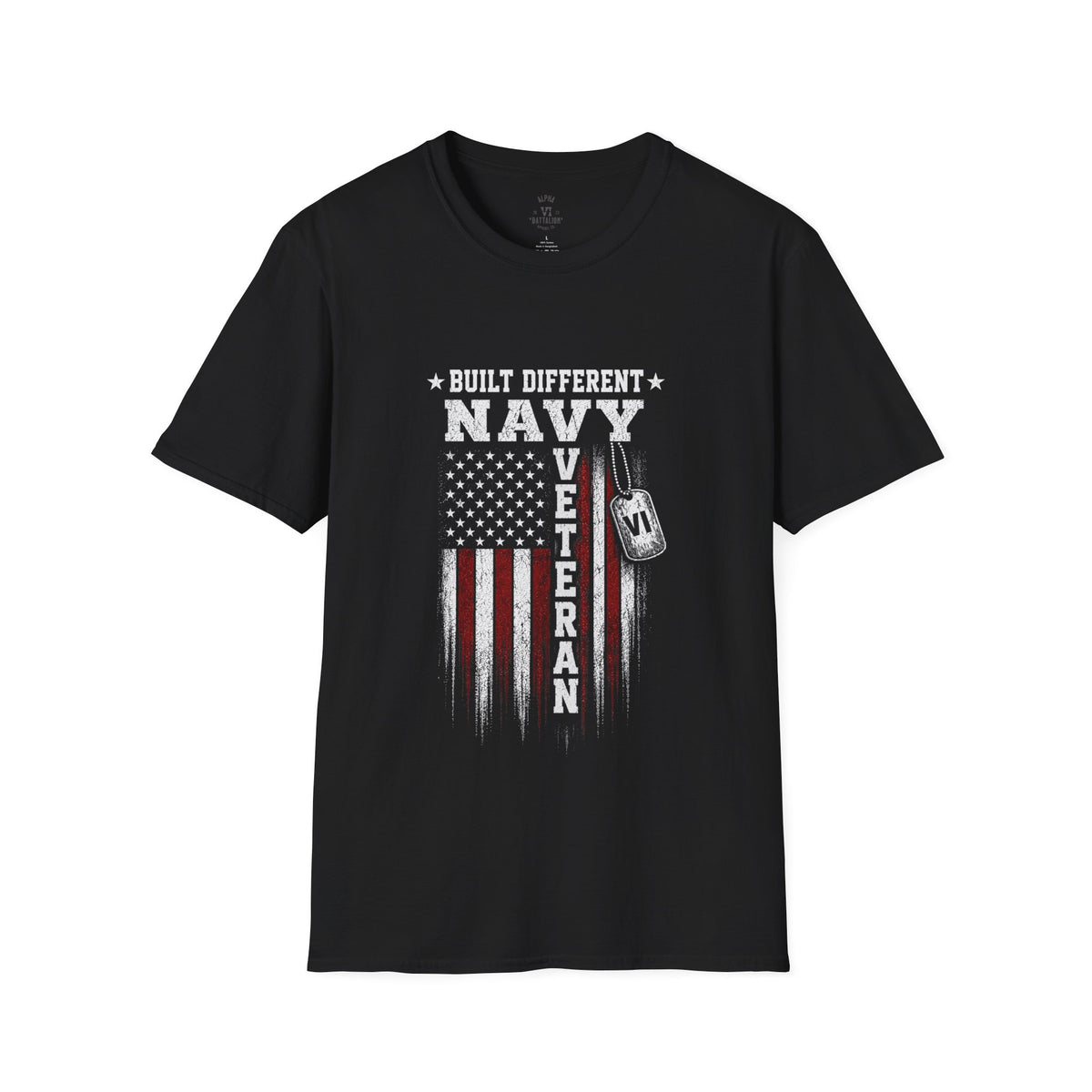 Built Different Navy Veteran Tee