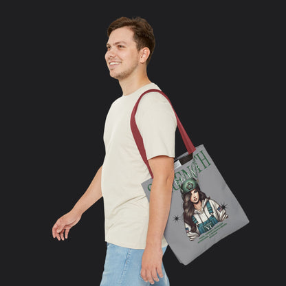 Strength and Elegance Tote Bag — Military Women Veteran Gift Canvas Bag