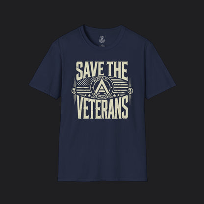Save the Veterans Disintegration Edition Male — Veteran Awareness T-Shirt