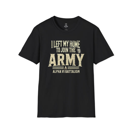 I Left My Home Army Tee