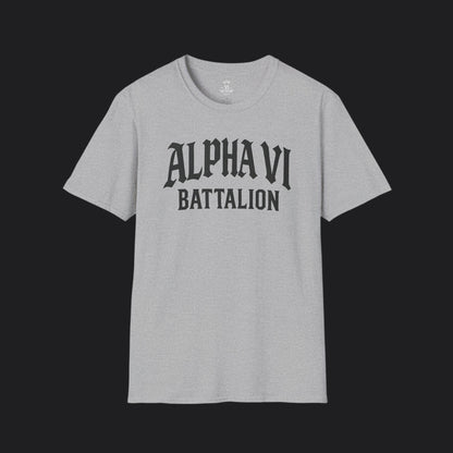 Alpha VI Battalion Crest Tee — Veteran Brand Core Identity T-Shirt v2