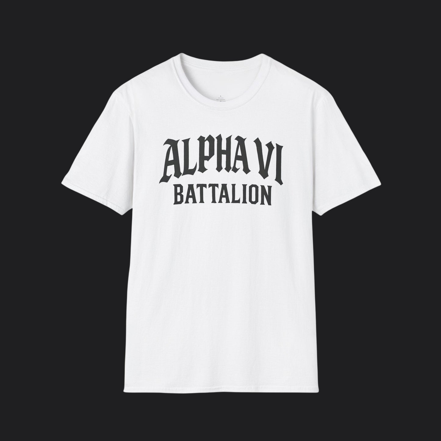 Alpha VI Battalion Crest Tee — Veteran Brand Core Identity T-Shirt v2