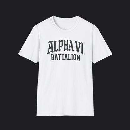 Alpha VI Battalion Crest Tee — Veteran Brand Core Identity T-Shirt v2