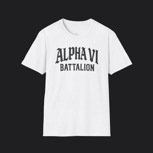 Alpha VI Battalion Crest Tee — Veteran Brand Core Identity T-Shirt v2