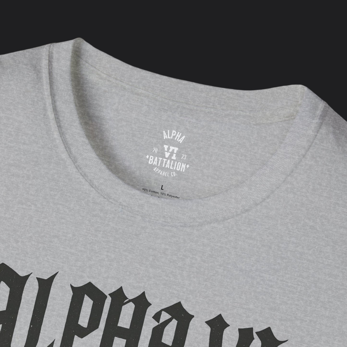 Alpha VI Battalion Crest Tee — Veteran Brand Core Identity T-Shirt v3