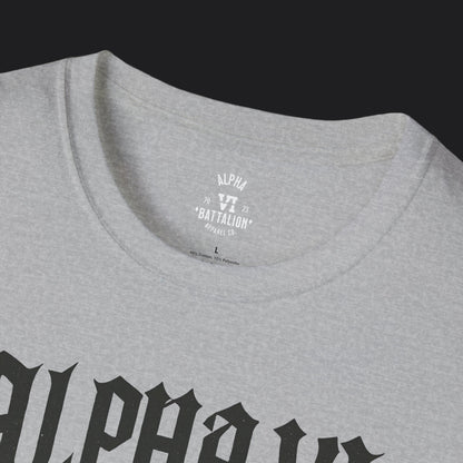 Alpha VI Battalion Crest Tee — Veteran Brand Core Identity T-Shirt v3