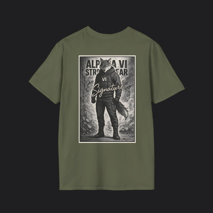 Alpha VI Battalion Streetwear AlphaWolf Signature Tee — Veteran Military T-Shirt