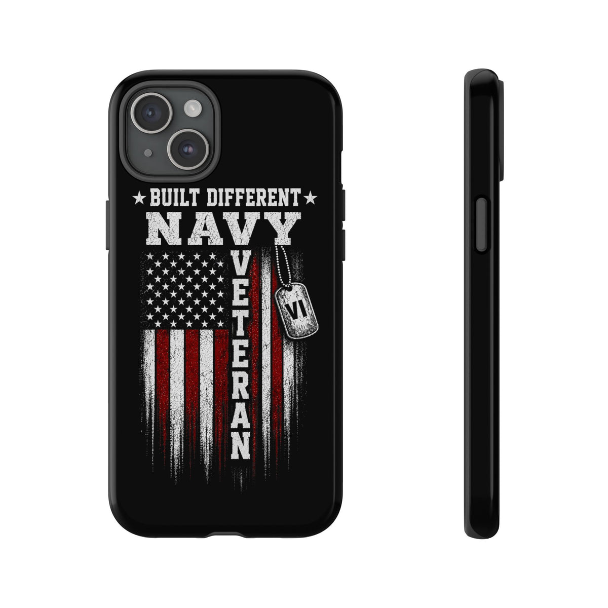 Built Different Navy Veteran Tough Phone Case