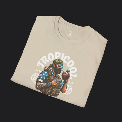 TROPICOOL Tee — Tropical Veteran Military Humor T-Shirt