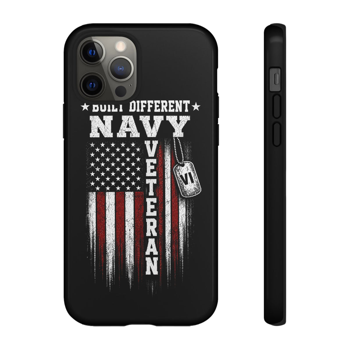 Built Different Navy Veteran Tough Phone Case