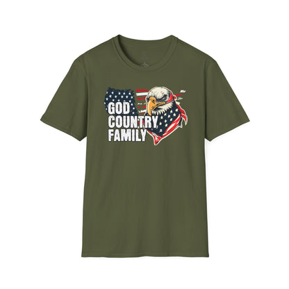 God Bless America Eagle Patriotic Tee