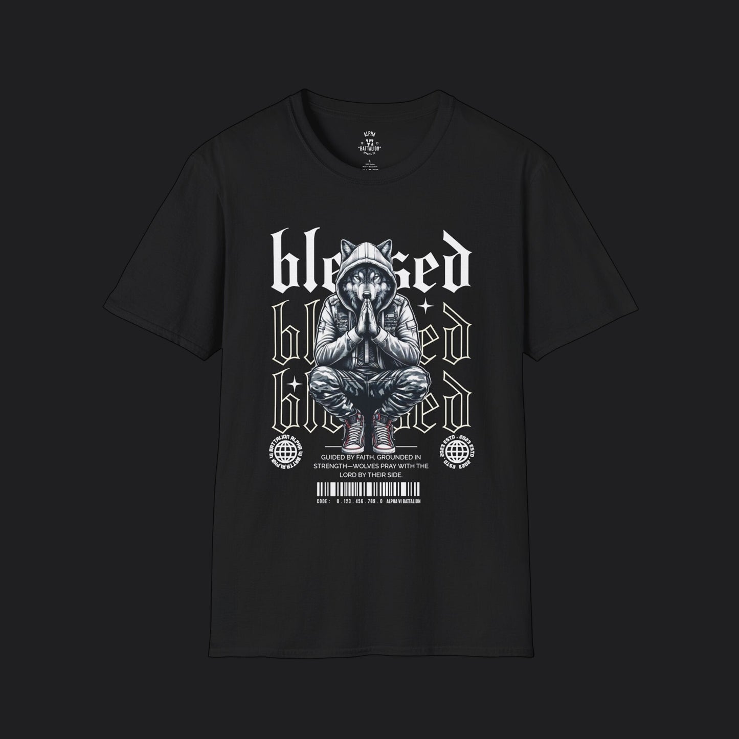 Blessed Tee — Christian Faith Veteran Military Pride T-Shirt