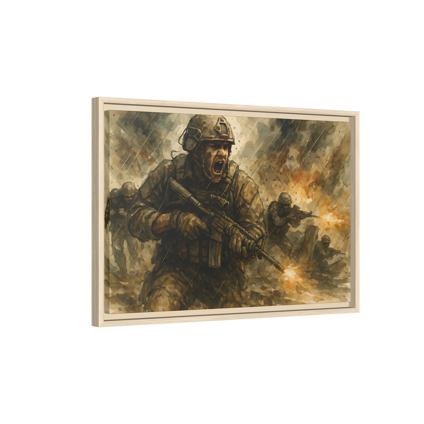 Copy of Matte Canvas, Framed (Multi-color)
