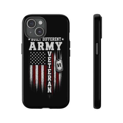 Built Different Army Veteran Tough Phone Case