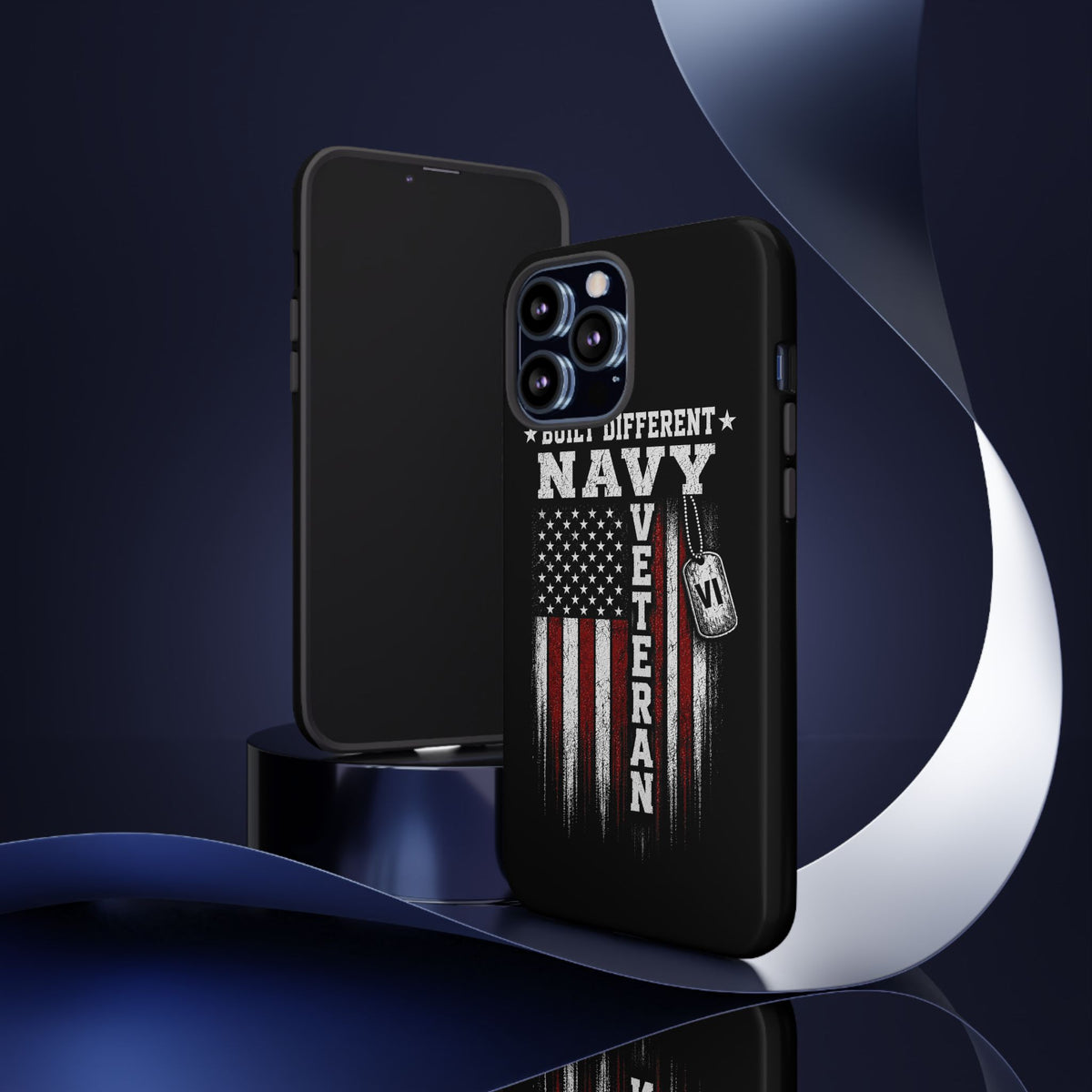 Built Different Navy Veteran Tough Phone Case