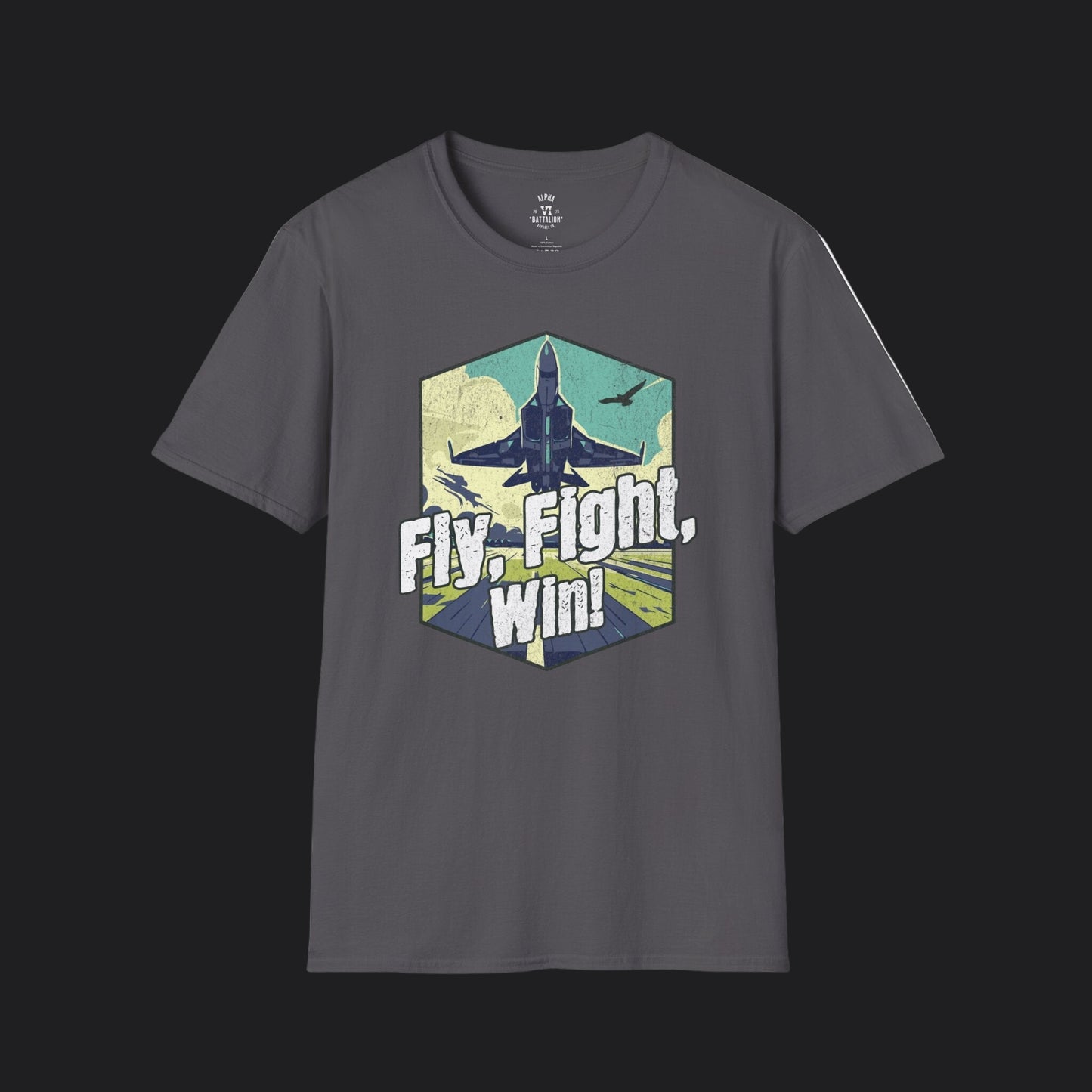 Fly Fight Win Air Force Motto Tee — USAF Veteran Military T-Shirt