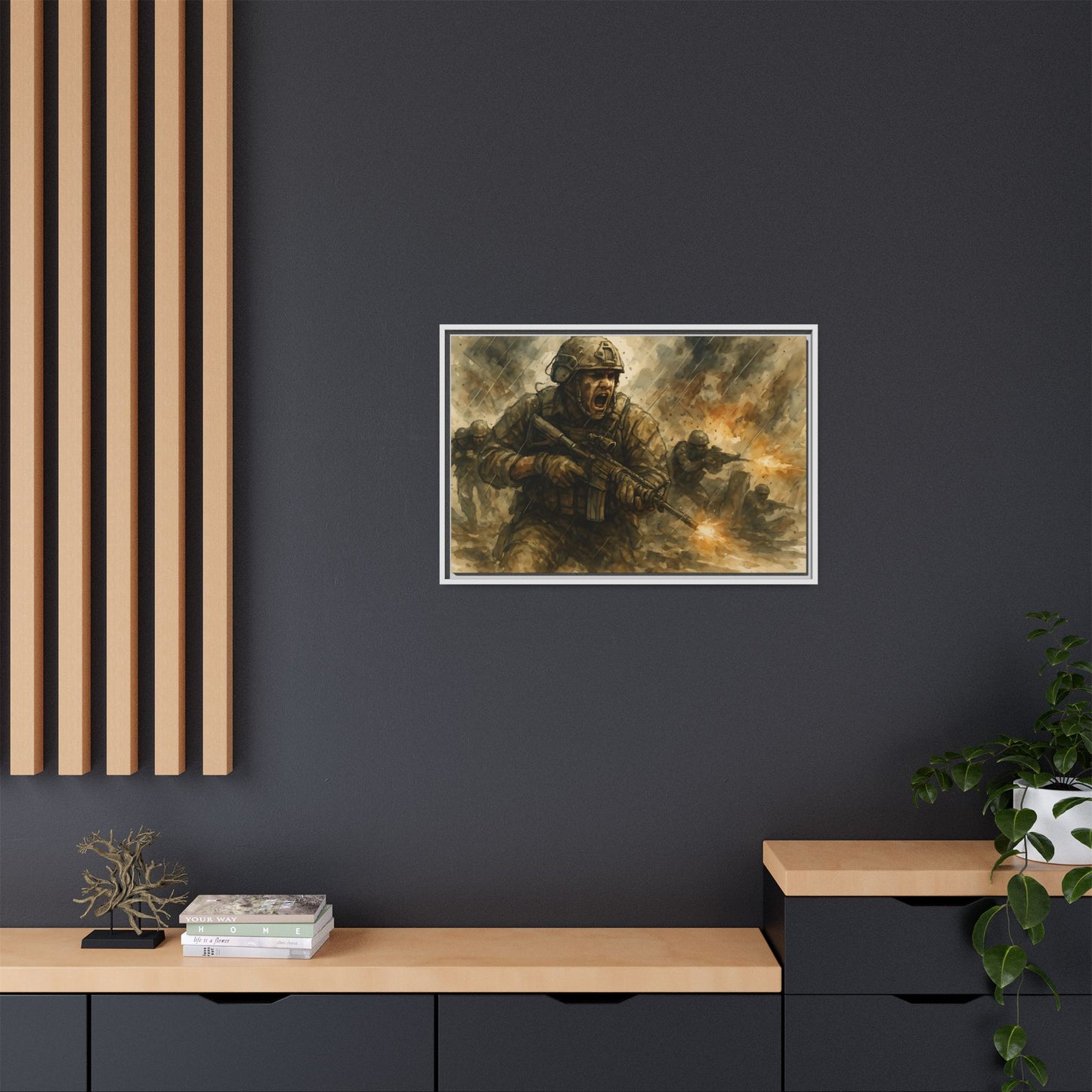 Copy of Matte Canvas, Framed (Multi-color)
