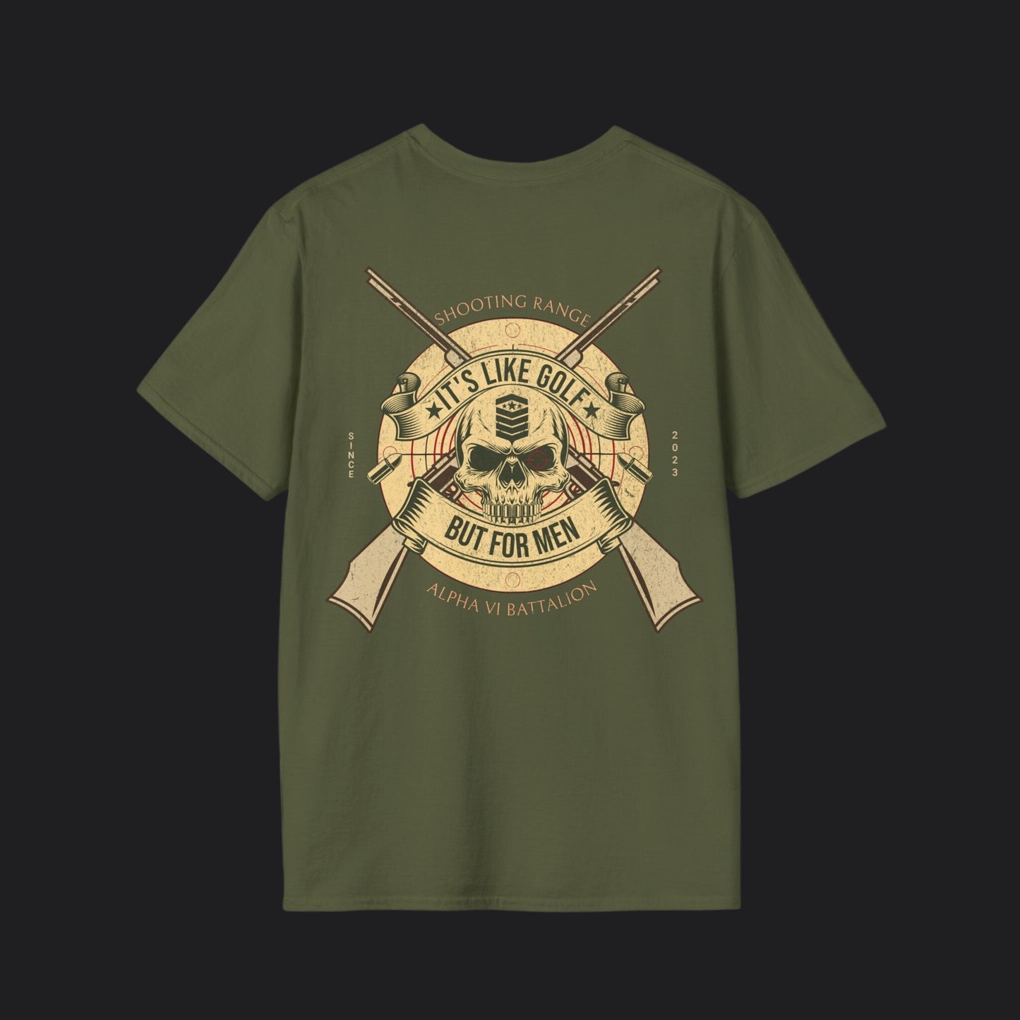 Shooting Range Is Golf For Men Tee — Veteran Humor Unisex T-Shirt