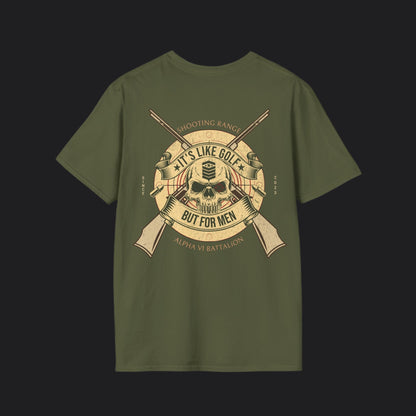 Shooting Range Is Golf For Men Tee — Veteran Humor Unisex T-Shirt