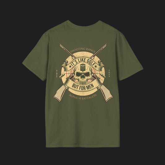 Shooting Range Is Golf For Men Tee — Veteran Humor Unisex T-Shirt