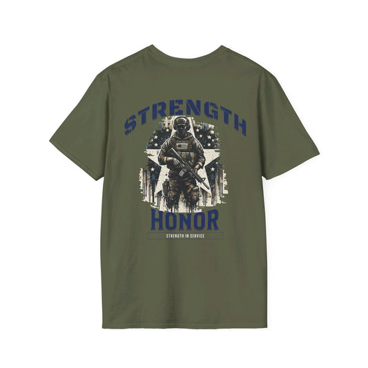 Strength and Honor; Strength in Service Tee