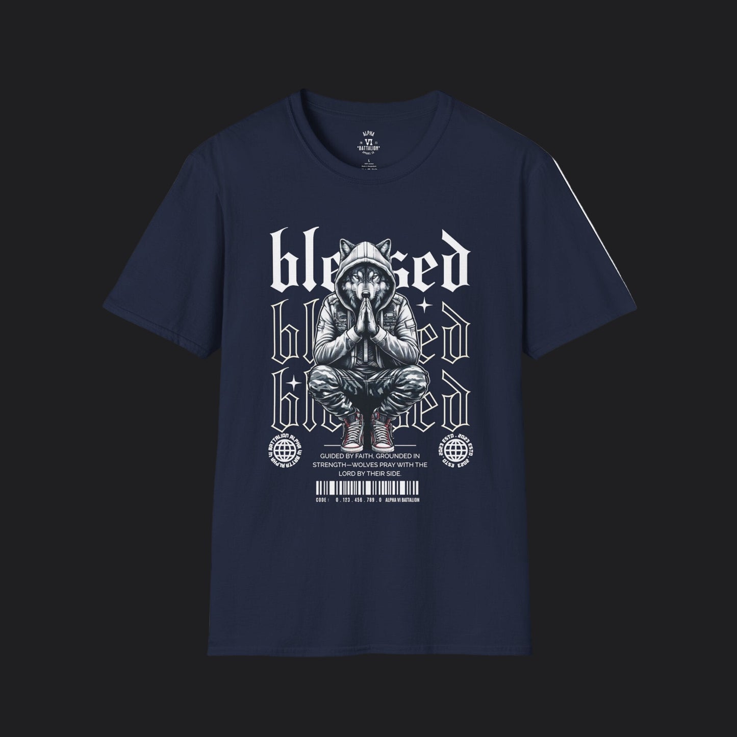 Blessed Tee — Christian Faith Veteran Military Pride T-Shirt