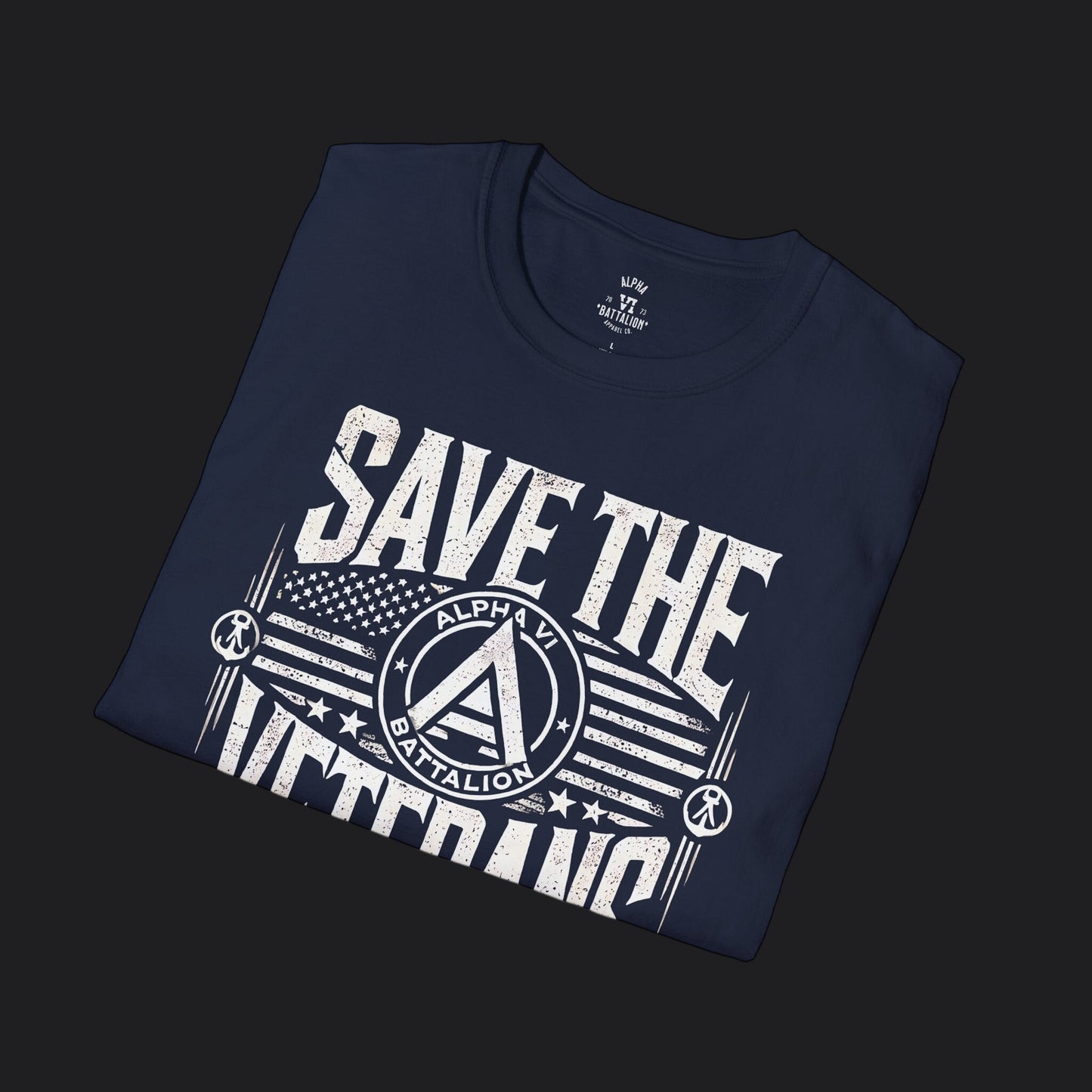Save the Veterans Tee Standard — Veteran Suicide Prevention T-Shirt