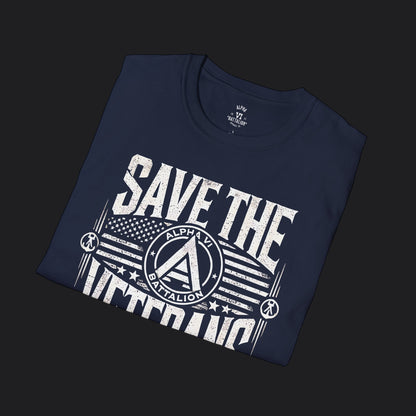 Save the Veterans Tee Standard — Veteran Suicide Prevention T-Shirt
