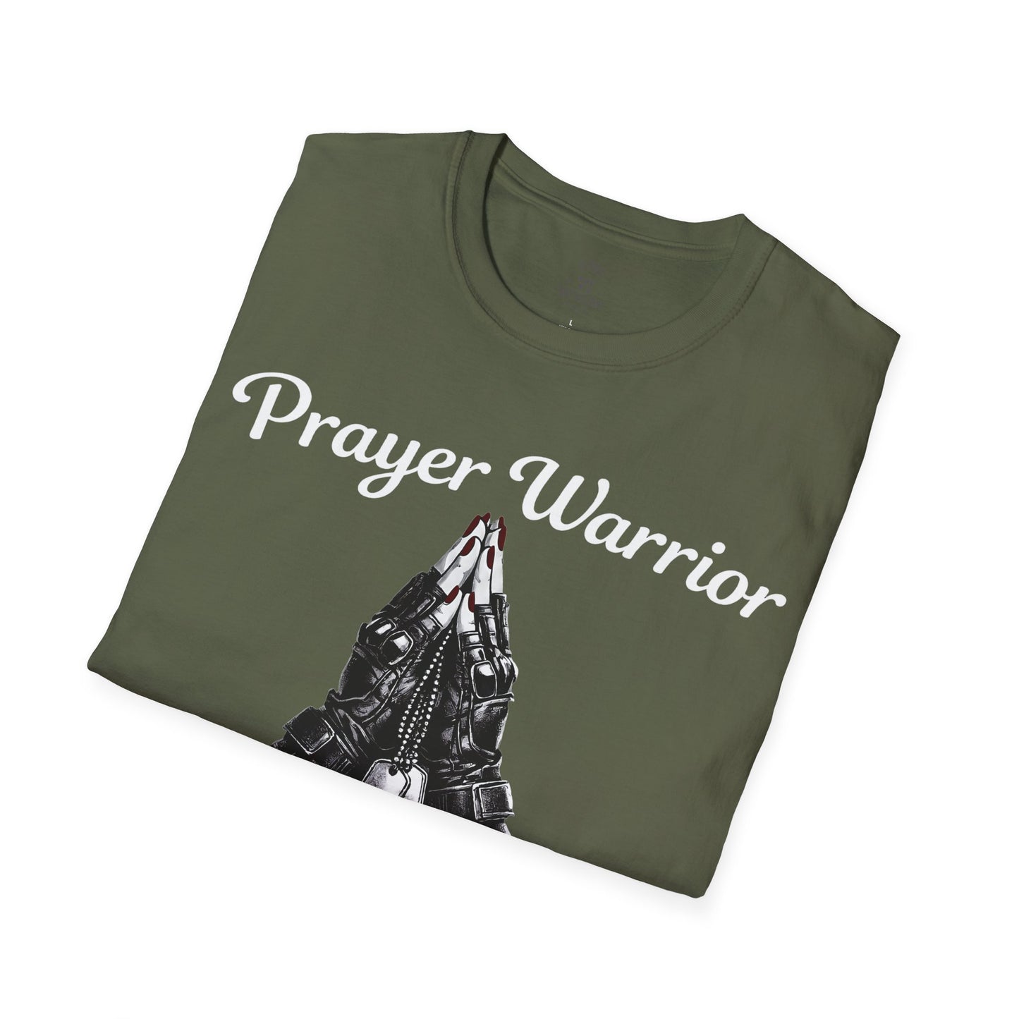 Prayer Warrior Tee Female Tactical Gloves — Women's Christian Faith T-Shirt