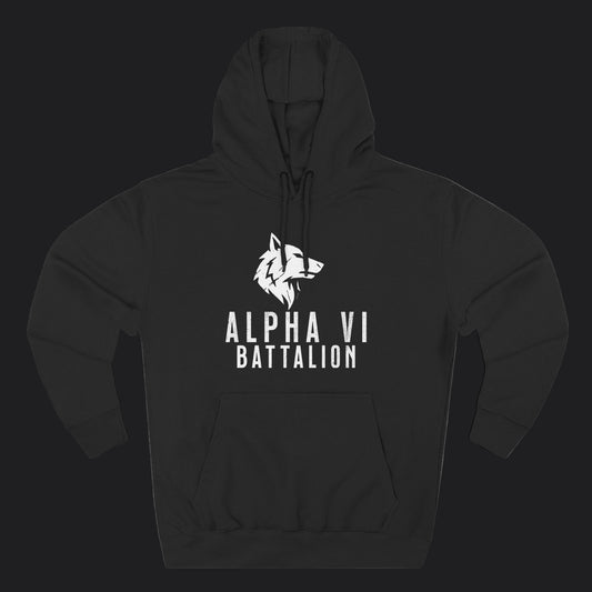Alpha VI Battalion Wolf Head Emblem Hoodie