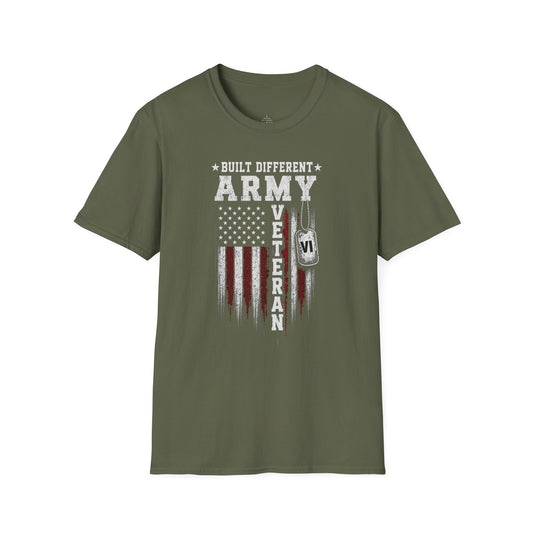 Built Different Army Veteran Tee