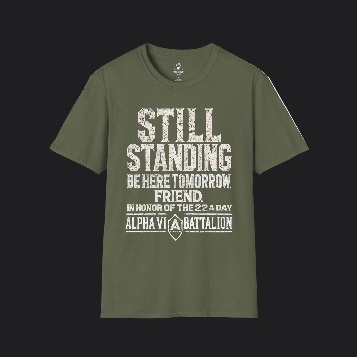Still Standing Tee — Veteran Suicide Prevention Resilience T-Shirt
