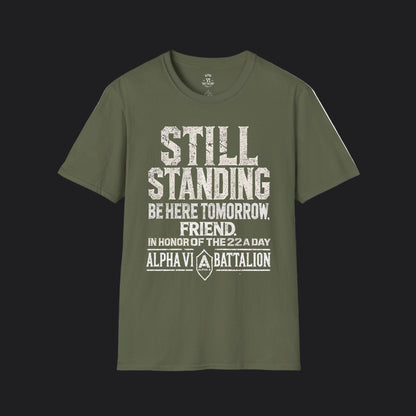 Still Standing Tee — Veteran Suicide Prevention Resilience T-Shirt