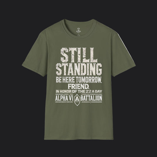 Still Standing Tee — Veteran Suicide Prevention Resilience T-Shirt