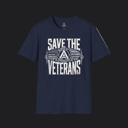 Save the Veterans Tee Standard — Veteran Suicide Prevention T-Shirt