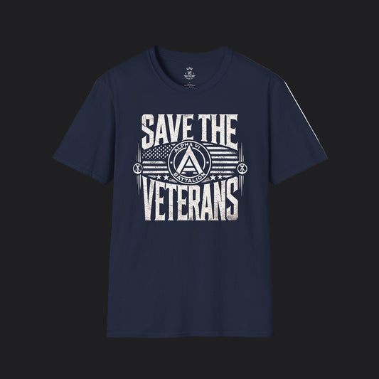 Save the Veterans Tee Standard — Veteran Suicide Prevention T-Shirt