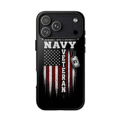 Built Different Navy Veteran Tough Phone Case