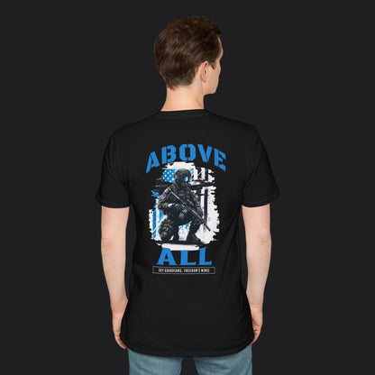Above All Sky Guardians Freedom's Wings Tee — USAF Veteran T-Shirt