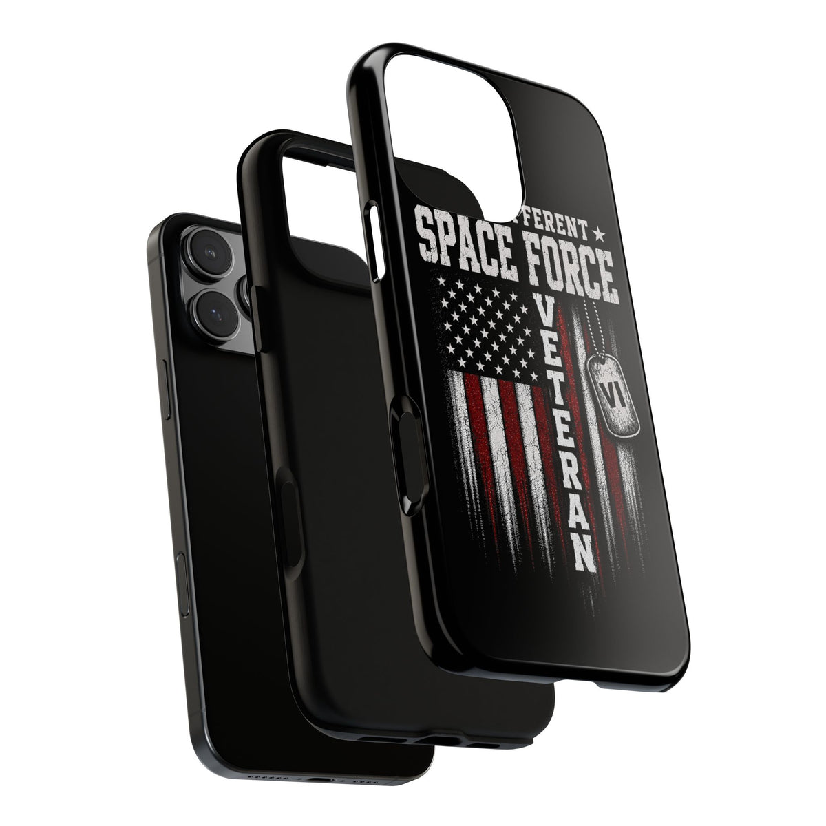 Built Different Space Force Veteran Tough Phone Case