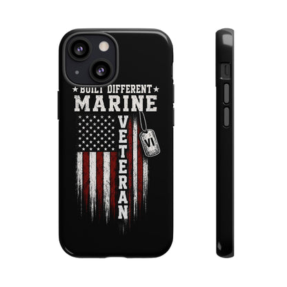 Built Different Marine Veteran Tough Phone Case