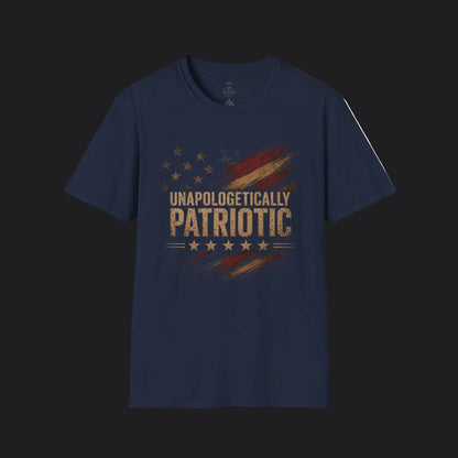 Unapologetically Patriotic Flag Tee — American Flag Veteran T-Shirt
