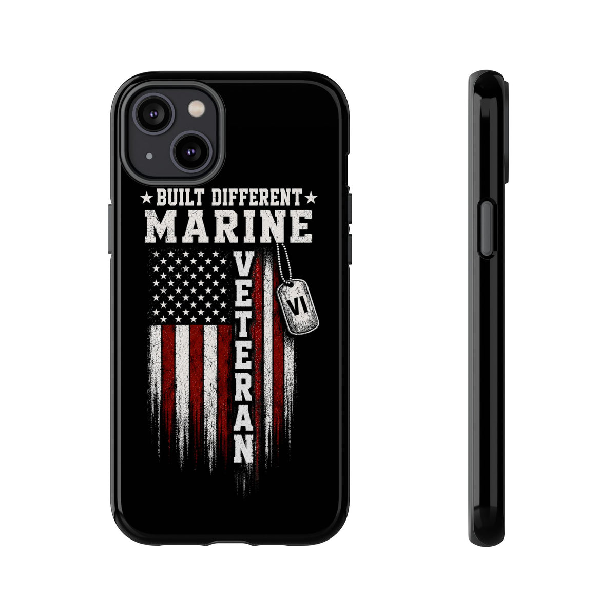 Built Different Marine Veteran Tough Phone Case