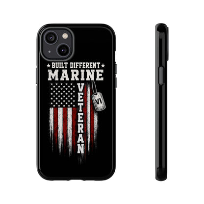 Built Different Marine Veteran Tough Phone Case