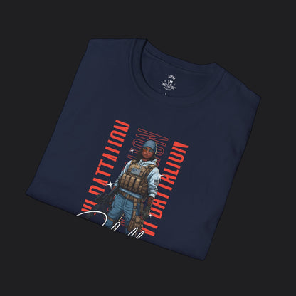 Rebel Warrior Streetwear Tee — Military Urban Veteran T-Shirt