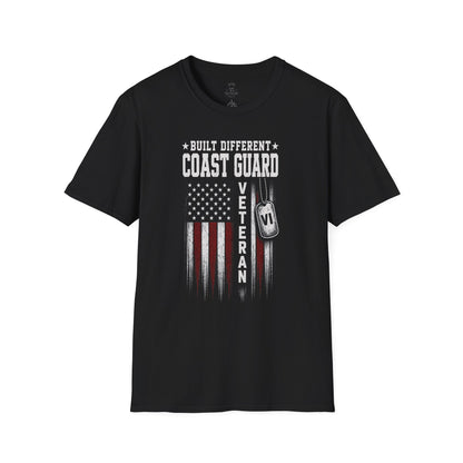 Built Different Coast Guard Veteran Tee