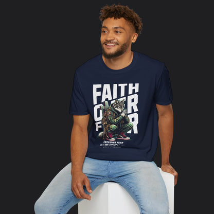 Faith Over Fear Tee — Christian Faith Veteran Military T-Shirt