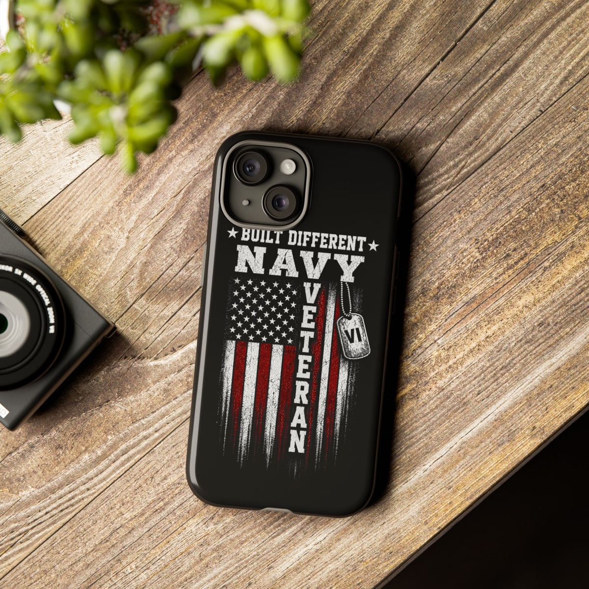 Built Different Navy Veteran Tough Phone Case