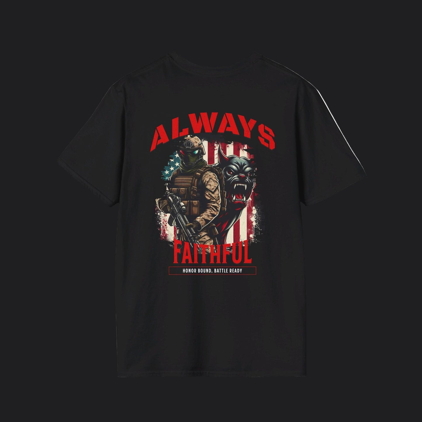 Always Faithful Honor Bound Battle Ready Tee — USMC Marine Veteran T-Shirt