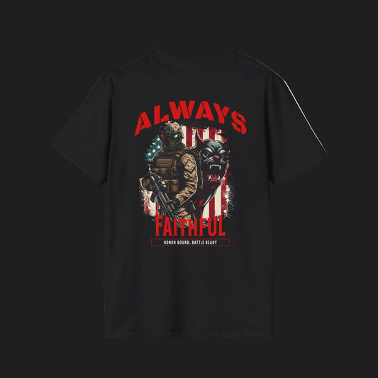Always Faithful Honor Bound Battle Ready Tee — USMC Marine Veteran T-Shirt